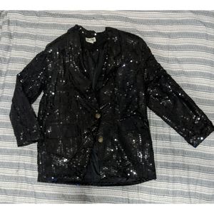 Silkworms Vintage Sequined Jacket